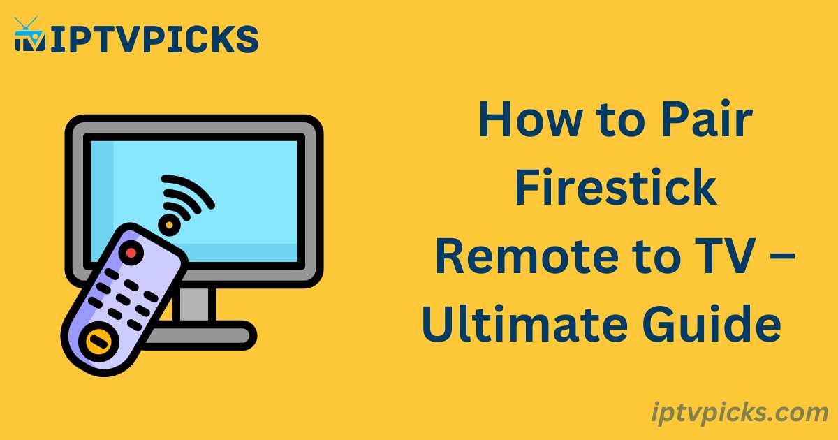 How to Pair Firestick Remote to TV