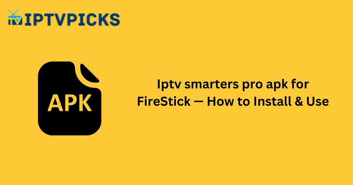 Iptv smarters pro apk